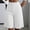 White women wide leg shorts a1, variant on Cagogo Women's Wide Leg High Waisted Flowy Solid Casual Bermuda Shorts Summer Vacation Lounge Pants Elastic Waist Cropped Beach Trousers, Black 2XL