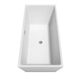 thumbnail image 5 of Sara 67" Freestanding Bathtub in White with Floor Mounted Faucet, Drain and Overflow Trim in Brushed, 5 of 7