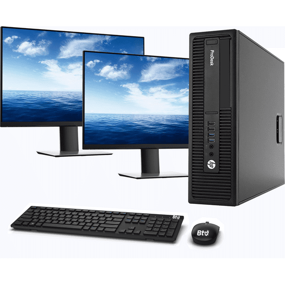 Restored HP 600 G2 SFF Computer Desktop PC, Intel Core i56500 3.2GHz Processor, 16GB Ram, 512GB M.2 SSD, BTO Wireless Keyboard & Mouse, Wifi (Refurbished)