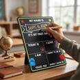 thumbnail image 7 of Of School Signs Reusable Double Sided Chalkboard Sign Back to School Photo Props for Student Back to School Decor to Record School Year Milestones, 7 of 7