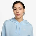 thumbnail image 3 of Nike Sportswear Club Fleece Women's Pullover Hoodie (SANDDRIFT/WHITE, DQ5793-126) Size X-Small, 3 of 4
