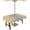 Lemon Yellow and Gray, variant on Red Gnomes Christmas Outdoor Tablecloth - 60x120 Inch Rectangle Dining Table Cover, Xmas Snowflake Tree Waterproof Outdoor Table Cloth with Umbrella Hole & Zipper for Picnic/Patio/Party