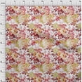 thumbnail image 3 of oneOone Polyester Lycra Pale Orange Fabric Leaves & Floral Artistic Diy Clothing Quilting Fabric Print Fabric By Yard 56 Inch Wide, 3 of 4