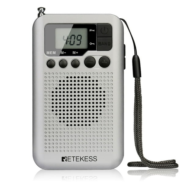 Pocket Radio, TSV Small Portable Digital AM FM Battery Operated Radio