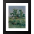 thumbnail image 2 of Harry Aiken Vincent 14x18 Black Modern Framed Museum Art Print Titled - Impressionist View of Trees and a Stream (1892), 2 of 5