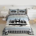 thumbnail image 2 of Castle Fairy Animal Deer Full Size Comforter Sets 3-Piece for Children Teens Adults,Vintage Lodge Cabin Bedding Comforter Set,Woodland Wildlife Lightweight Bedding Sets,Microfiber Bedroom Decor, 2 of 8