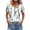 A01, variant on Womens Summer Tops Plus Size V-neck Stylish Printed Button Short Sleeve Shirt Daily Wear