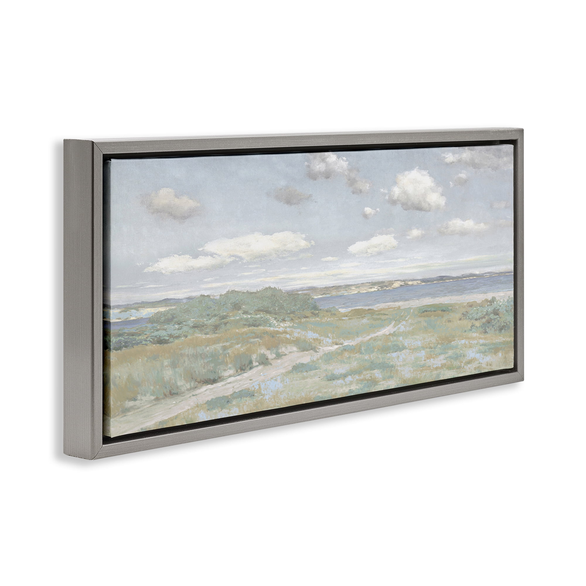 Stupell Industries Path To The Water Gray Framed Floater Canvas Wall Art, design by Christy McKee