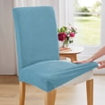 thumbnail image 4 of Chair Covers for Dining Room Set of 6 Kitchen Chair Covers, Dining Room Chair Covers Chair Slipcover Parsons Chair Covers, Dark Cyan, 4 of 7