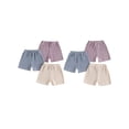 thumbnail image 3 of Aojekbee Toddler Boy Girl Plain Shorts Drawstring Waist Casual Shorts Summer Loose Fitting Lounge Shorts, 3 of 9