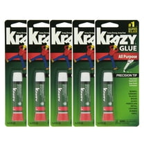 Lot Of 5 Elmers Krazy Glue Original Crazy Super Glue All Purpose Instant Repair