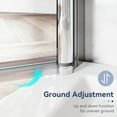 thumbnail image 5 of Sunny Shower Frameless Pivot Shower Door 32 in. W x 72 in. H in Chrome Finish, 5 of 11