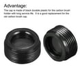 thumbnail image 4 of Uxcell Carbon Brush Holder Cap Motor Electric Brush Plastic Cover Thread Black 16mm OD 8mm Height, Pack of 10, 4 of 5