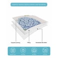 thumbnail image 4 of Quilt King Size Bedding Set, Blue Hydrangea Floral Reversible Summer Quilt 3 Pieces, Farmhouse Flowers Blossom Lightweight Bedspreads Coverlets with 2 Pillow Shams for All Seasons, 4 of 5