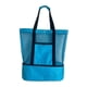 thumbnail image 3 of Bolsa de playa de malla, bolsa de playa de almacenamiento, ligera, a prueba de fugas, de gran capacidad azul, 3 of 8