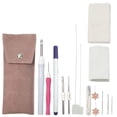 thumbnail image 2 of veasfak Embroidery Punch Needle Set Hand Craft 16 Pieces/Set Crafts for Starter Children Gray, 2 of 9
