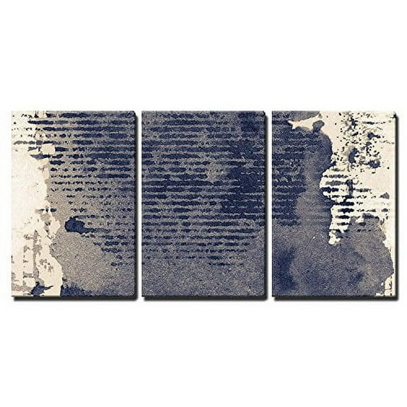 wall26 Canvas Print Wall Art Set Texture Effect Grunge Watercolor Ink Abstract Shapes Illustrations Realism Modern Alternative Colorful Patterns for Living Room, Bedroom, Office - 24"x36"x3
