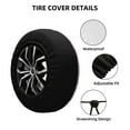 thumbnail image 2 of Rateoe Pink Donuts Pattern Tire Cover Wheel Protectors Weatherproof Wheel Covers Universal Fit for Trailer Rv SUV Truck Camper Travel Trailers Accessories-16 inch, 2 of 6
