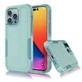 thumbnail image 3 of Shockproof Case for iPhone 14/14 Pro Max/14 Plus, Phone Case for iPhone 14 /Pro/ Max with Screen Protector, EBIZCITY Protection Armor Hard Plastic & Rubber Rugged Bumper 2-in-1 Case Cover -Turquoise, 3 of 9