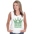 thumbnail image 4 of St Patricks Day Irish Princess Womens Plus Size Graphic Tank Top Brisco Brands 2X, 4 of 5