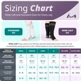 thumbnail image 2 of BraceAbility Wide Calf Knee High Diabetic Compression Socks, 20-30 mmHg Over the Calf Neuropathy Socks for Swollen Legs, Black, XL/2XL Wide, 1 Pair, 2 of 7
