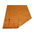 thumbnail image 5 of Rugsotic Carpets Hand Knotted Loom, Geometric Silk Area Rug, Gold,Beige, 5'x8', 5 of 5