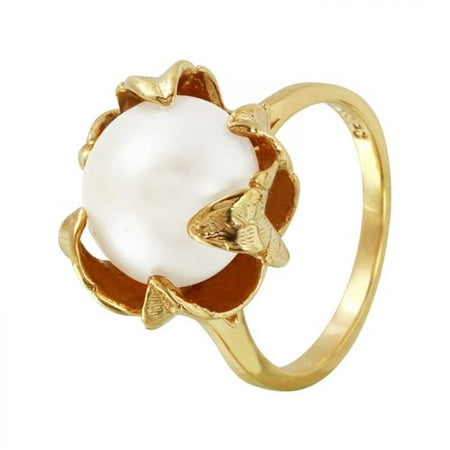 Foreli 10k Yellow Gold Ring With Freshwater Pearl