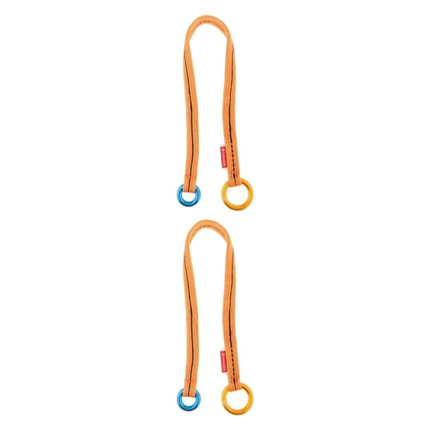 Cuerda de escalada Sunnimix 2 piezas Arborist Friction Saver 90cm 120cm Naranja