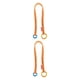 thumbnail image 1 of Cuerda de escalada Sunnimix 2 piezas Arborist Friction Saver 90cm 120cm Naranja, 1 of 8