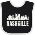 thumbnail image 3 of Inktastic Nashville Skyline Grunge Boys or Girls Baby Bib, 3 of 4