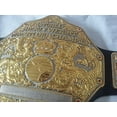 thumbnail image 4 of Big Gold Dual Black Wrestling Championship Title Belt Replica - Adult Size - 5mm - 52 Inches Length, 4 of 4