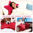 thumbnail image 3 of Onechionede Star Pillow - Decorative Throw Pillows Floor Cushion Accent Pillow for Sofa Bed Couch Bedroom Red, 3 of 7