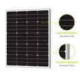 thumbnail image 2 of Newpowa 9BB 120W 24V Monocrystalline Solar Panel Designed for 24V Charge System Off Grid, 2 of 6
