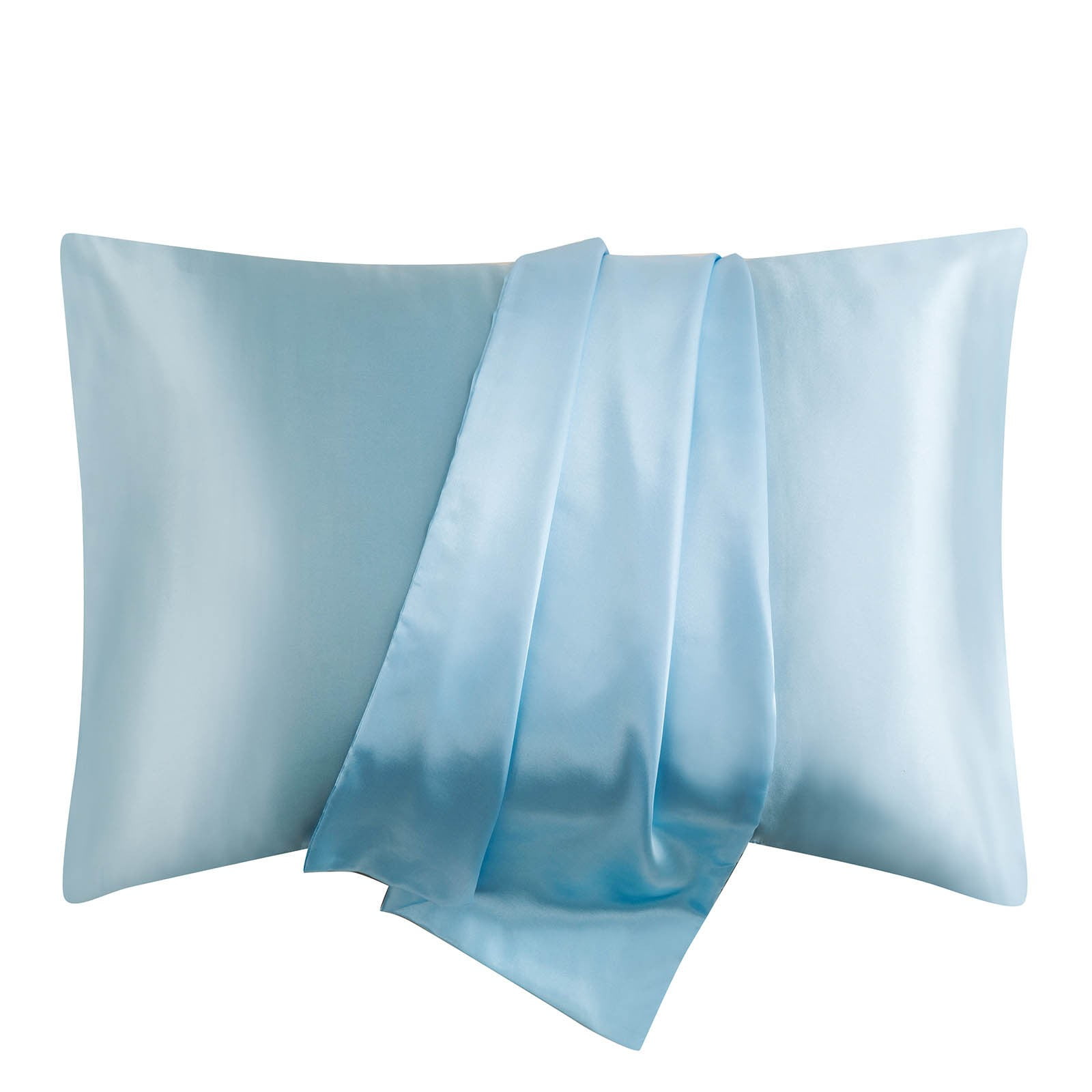 Weloille Faux Silk Pillowcase Set 20x26 in 2Pcs Envelope Closure, Beauty Sleep Pillow Cases for Hair and Skin Care, Multiple Colors Home Essentials