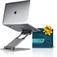 thumbnail image 1 of Ergonomic Laptop Stand for Desk, Adjustable Height Up to 20", Laptop Riser Portable Computer, Laptop Stands, Fits All MacBook, Laptops 10 15 17 Inches, Laptop Holder Desk Stand,, 1 of 5