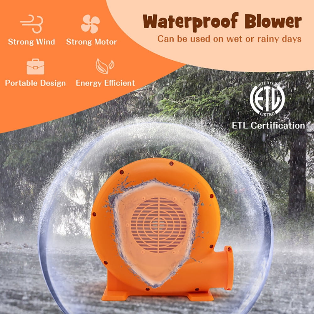 Aimee Lii 550W Air Blower (0.7HP) for Inflatables with 25 feet Wire and GFCI Plug