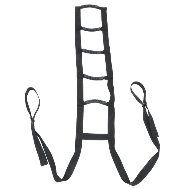 1 pieza de ayuda para despertar a personas mayores, cinturón de ayuda para la cama, correa de ayuda para la escalera (negro)