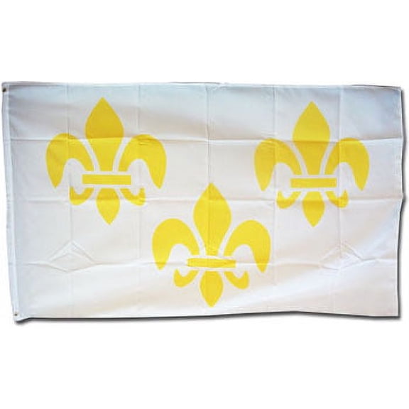 Fleur-de-Lis - 3'x5' Polyester Flag (3/White)