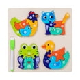 thumbnail image 4 of Esquirla Infant Puzzles 3D Puzzle Cartoon Wooden Puzzles for Beginner Gift Kid pasture, 4 of 8