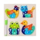 thumbnail image 4 of Rompecabezas de madera Montessori con formas de dibujos animados, bloques de madera para niños. pastar, 4 of 9
