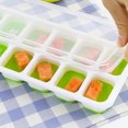 thumbnail image 4 of becaristey 4PCS/Set Silicone Ice Cube Tray Mold Clear Cover Ice Cream Maker Molds Ice Plate Drinking Household Summer Tools, 4 of 9