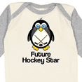 thumbnail image 4 of Inktastic Future Hockey Star Penguin Boys or Girls Long Sleeve Baby Bodysuit, 4 of 5