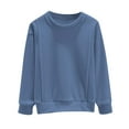 thumbnail image 4 of FAIWAD Toddler Kids Boys Girls Long Sleeve Top Fall Winter Basic Patchwork Casual Pullovers Tops, 4 of 4