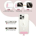 thumbnail image 4 of Universal Phone Lanyard, Adjustable Cellphone Crossbody Strap for iPhone 16, 15 and Most Smartphones, Anti-Theft Metal Phone Chain for Women Girls Party Traveling Shopping, Pink & Gold, 4 of 14