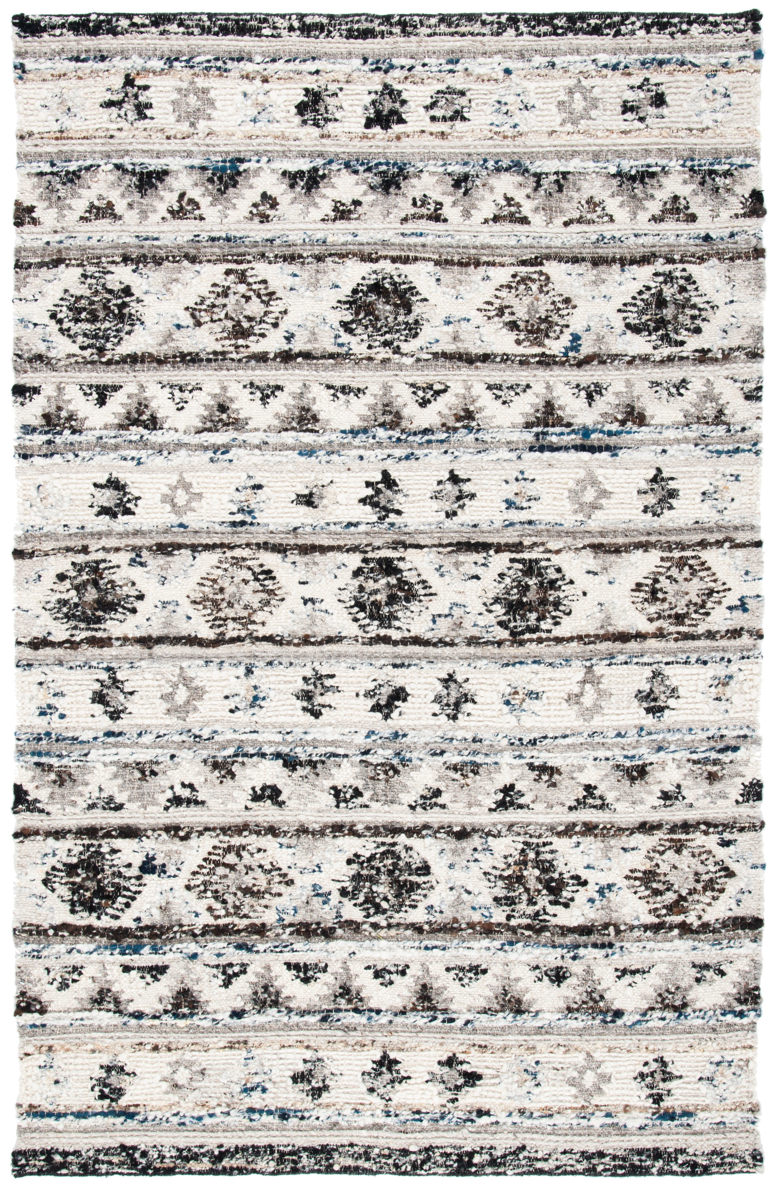 Safavieh Manhattan Cenric Southwestern Area Rug, Ivory/Black, 5' x 8'