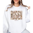 thumbnail image 5 of Ink-Printed Pearls He Is Risen Christian Sweatshirt for Women - Floral Easter Pullover White Sweatshirt Adult Large, 5 of 7