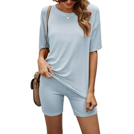 

Lacyie Womens Pajamas Set 2 Piece Casual Sportswear Loungewear Nightwear