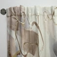 thumbnail image 3 of Designart 'Abstract Gold Glam Squares V' Glam Curtain Panel, 3 of 5