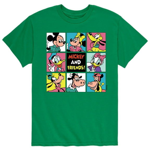 Mickey & Friends - Grid - Men's Short Sleeve Graphic T-Shirt