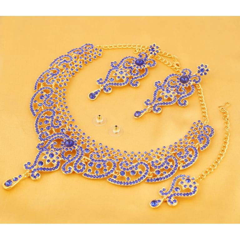 Touchstone Indian Bollywood Hoop Earrings - Handcrafted Lightweight Designer Jewelry In Gold, White, Or Copper Tone